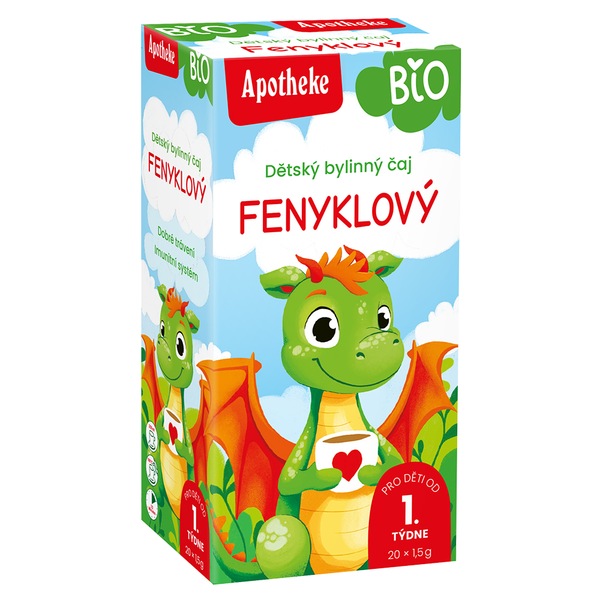 Apotheke BIO Dětský čaj fenyklový nálevové sáčky 20x1,5 g Apotheke BIO Dětský čaj fenyklový nálevové sáčky 20x1,5 g