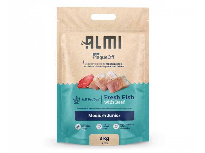 Almi Medium Junior kompletní krmivo 3 kg