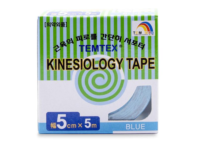 Temtex Kinesio Tape tejpovací páska modrá 5 cm x 5 m