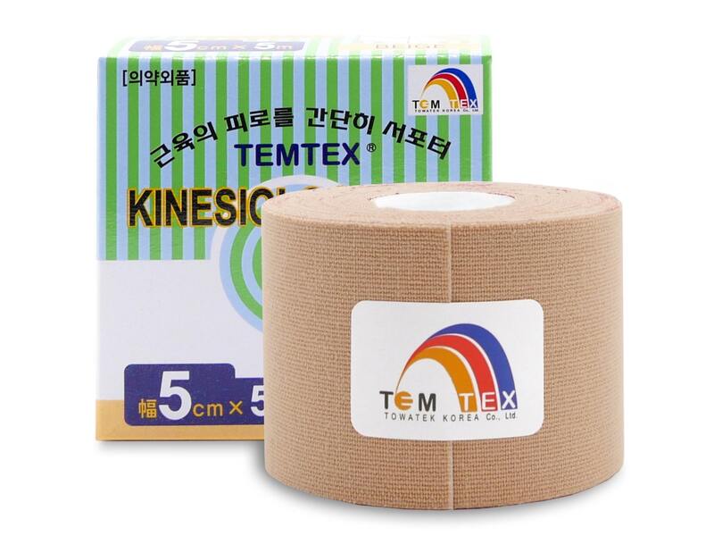 Temtex Kinesio Tape tejpovací páska béžová 5 cm x 5 m