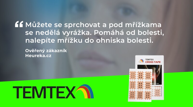 Temtex Cross Tape tejpovací páska typ A 180 ks