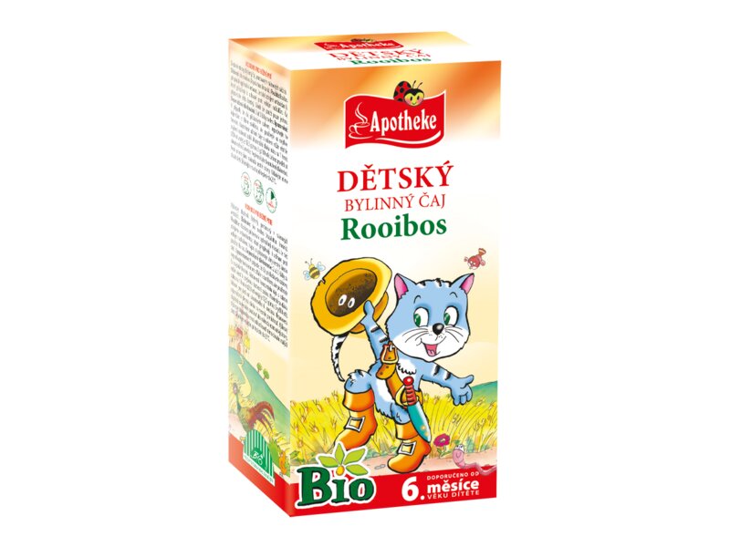 Apotheke BIO Dětský čaj rooibos nálevové sáčky 20x1,5 g Apotheke BIO Dětský čaj rooibos nálevové sáčky 20x1,5 g