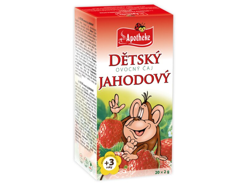 Apotheke Dětský ovocný čaj jahodový nálevové sáčky 20x2 g Apotheke Dětský ovocný čaj jahodový nálevové sáčky 20x2 g