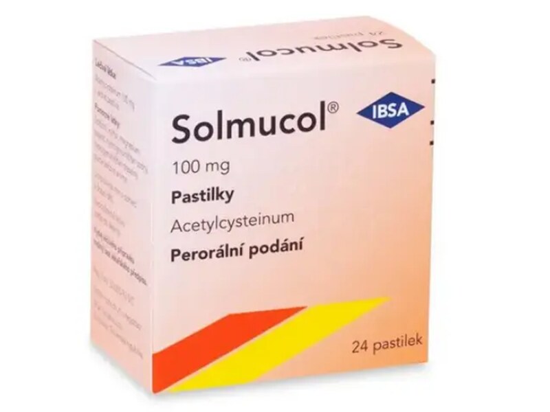 Solmucol 100 mg 24 pastilek