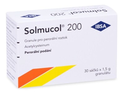 Solmucol 200 mg 30 sáčků Solmucol 200 mg 30 sáčků
