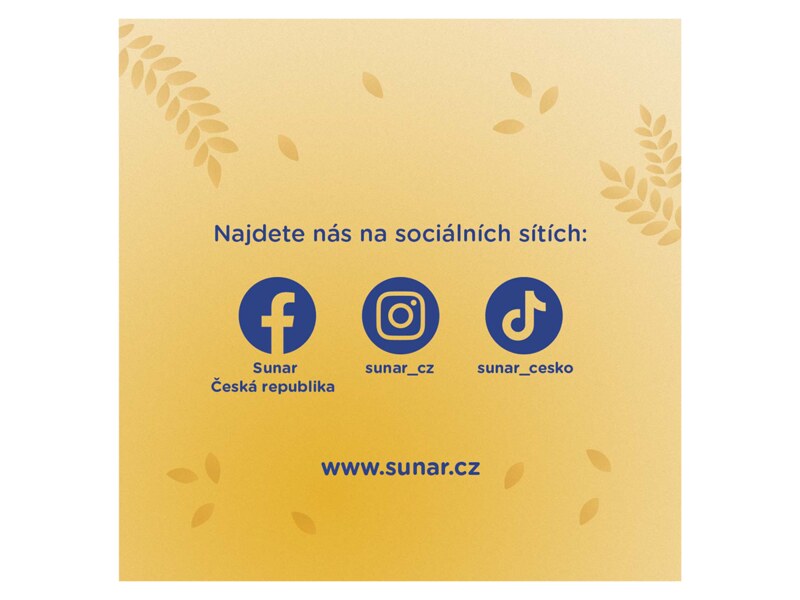 Sunar mléčná kaše 8 cereálií na dobrou noc s příchutí piškotu 210 g