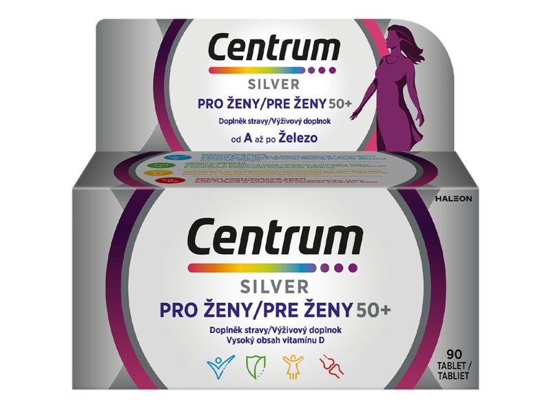 Centrum multivitamín pro ženy 50+ 90 tablet
