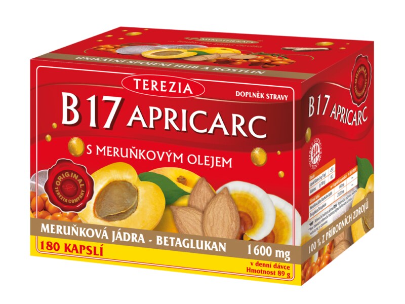 Terezia B17 Apricarc s meruňkovým olejem 150+30 kapslí
