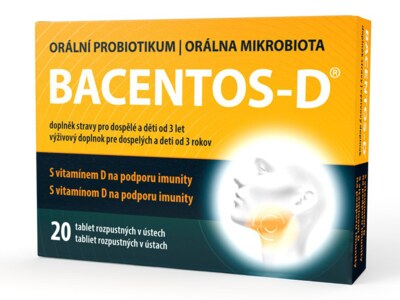 Bacentos-D orální probiotikum 20 tablet Bacentos-D orální probiotikum 20 tablet