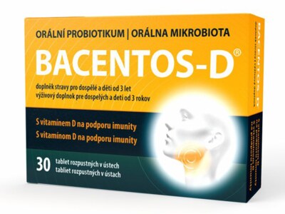 Bacentos-D orální probiotikum 30 tablet Bacentos-D orální probiotikum 30 tablet