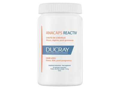 Ducray Anacaps Reactiv pro vlasy a nehty 30 kapslí Ducray Anacaps Reactiv pro vlasy a nehty 30 kapslí