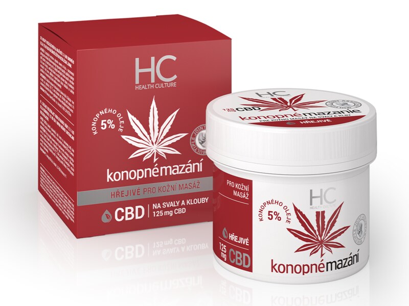 Health Culture CBD konopné mazání hřejivé 125 ml
