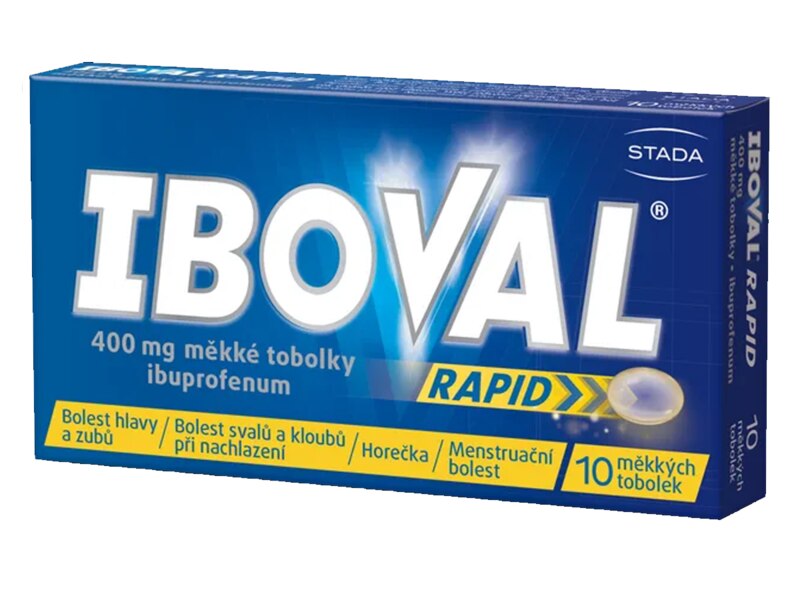 Iboval Rapid 400 mg 10 měkkých tobolek