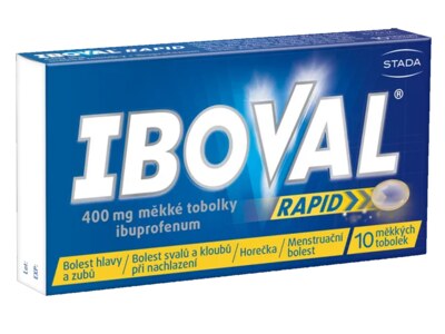 Iboval Rapid 400 mg 10 měkkých tobolek