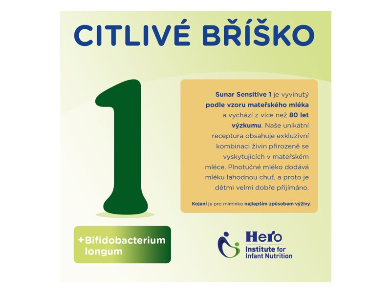 Sunar Sensitive 1 od narození 500 g