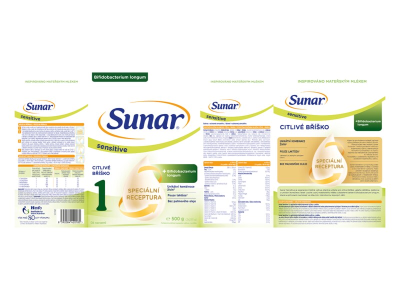 Sunar Sensitive 1 od narození 500 g