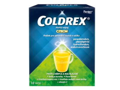 Coldrex Horký nápoj citron 10 sáčků Coldrex Horký nápoj citron 10 sáčků