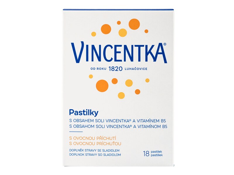 Vincentka Pastilky ovocné 18 ks Vincentka Pastilky ovocné 18 ks