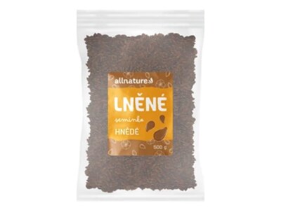 Allnature Lněné semínko hnědé 500 g Allnature Lněné semínko hnědé 500 g