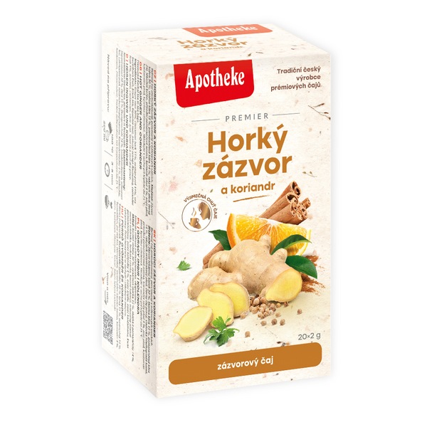 Apotheke Horký zázvor a koriandr čaj 20x2 g