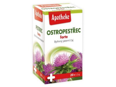 Apotheke Ostropestřec Forte jaterní čaj nálevové sáčky 20x1,5 g Apotheke Ostropestřec Forte jaterní čaj nálevové sáčky 20x1,5 g