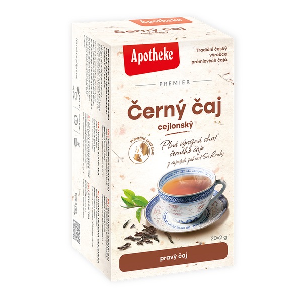 Apotheke Černý čaj cejlonský nálevové sáčky 20x2 g Apotheke Černý čaj cejlonský nálevové sáčky 20x2 g