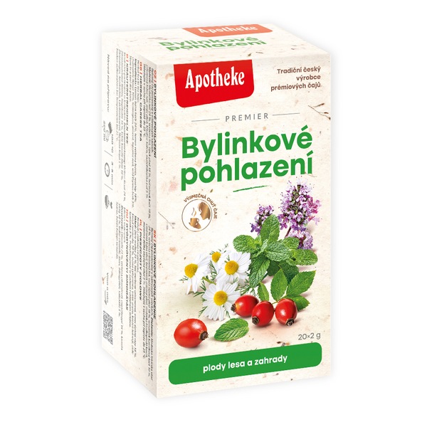 Apotheke Bylinkové pohlazení čaj nálevové sáčky 20x2 g Apotheke Bylinkové pohlazení čaj nálevové sáčky 20x2 g