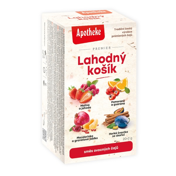 Apotheke Lahodný košík 4v1 variace čajů nálevové sáčky 20x2 g Apotheke Lahodný košík 4v1 variace čajů nálevové sáčky 20x2 g