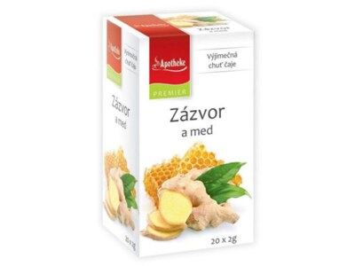 Apotheke Zázvor a med čaj nálevové sáčky 20x2 g