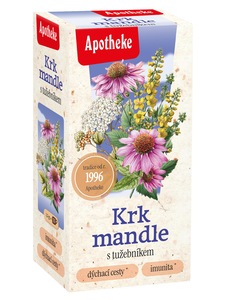 Apotheke Krk a mandle čaj nálevové sáčky 20x1,5 g Apotheke Krk a mandle čaj nálevové sáčky 20x1,5 g