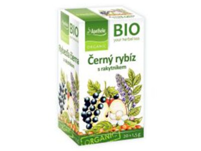Apotheke BIO Černý rybíz s rakytníkem čaj nálevové sáčky 20x1,5 g