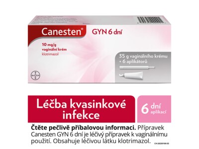 Canesten GYN 6 dní 10 mg/g vaginální krém 35 g + aplikátory