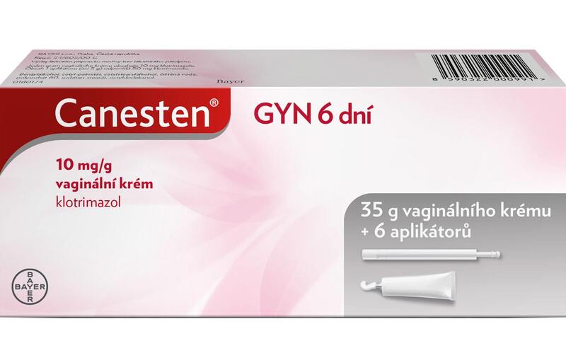 Canesten GYN 6 dní 10 mg/g vaginální krém 35 g + aplikátory
