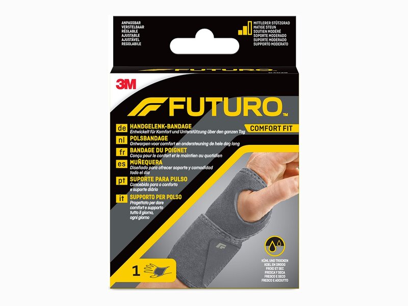 3M Futuro Comfort Fit univerzální zápěstní bandáž 1 ks 3M Futuro Comfort Fit univerzální zápěstní bandáž 1 ks