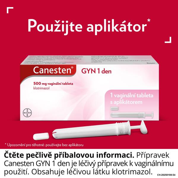 Canesten GYN 1 den 500 mg 1 vaginální tableta