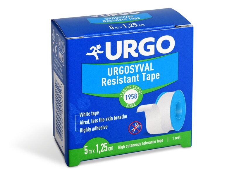 Urgo Syval Fixační náplast bílá 5 m x 1,25 cm 1 ks Urgo Syval Fixační náplast bílá 5 m x 1,25 cm 1 ks