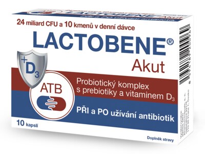 Lactobene Akut probiotika s vitaminem D3 10 kapslí