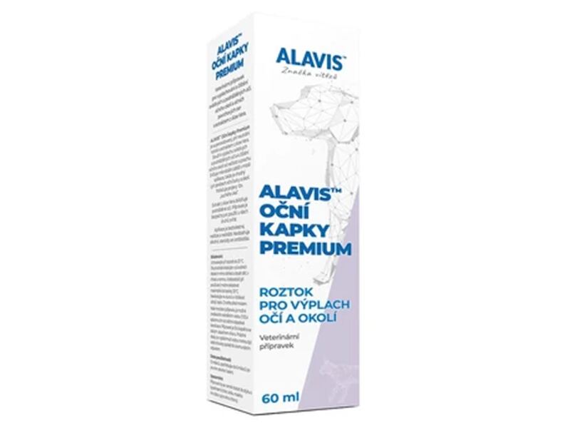 Alavis Oční kapky Premium pro výplach očí 60 ml