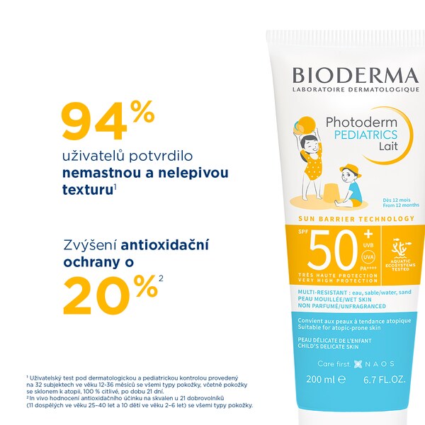 Bioderma Photoderm Pediatrics opalovací mléko SPF50+ 100 ml