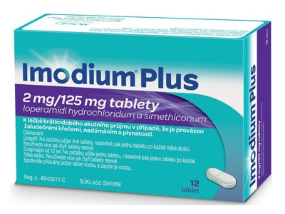 Imodium Plus 2 mg/125 mg 12 tablet