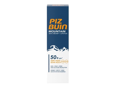 Piz Buin Mountain 2v1 Sluneční krém SPF50 a ochranný balzám na rty SPF30 22,3 ml