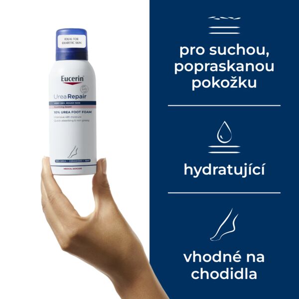 Eucerin UreaRepair Pěna nohy 10% Urea 150 ml Eucerin UreaRepair Pěna nohy 10% Urea 150 ml