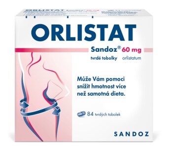 Orlistat Sandoz 60 mg 84 tvrdých tobolek