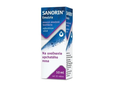 Sanorin 1 mg/ml nosní kapky emulze 10 ml