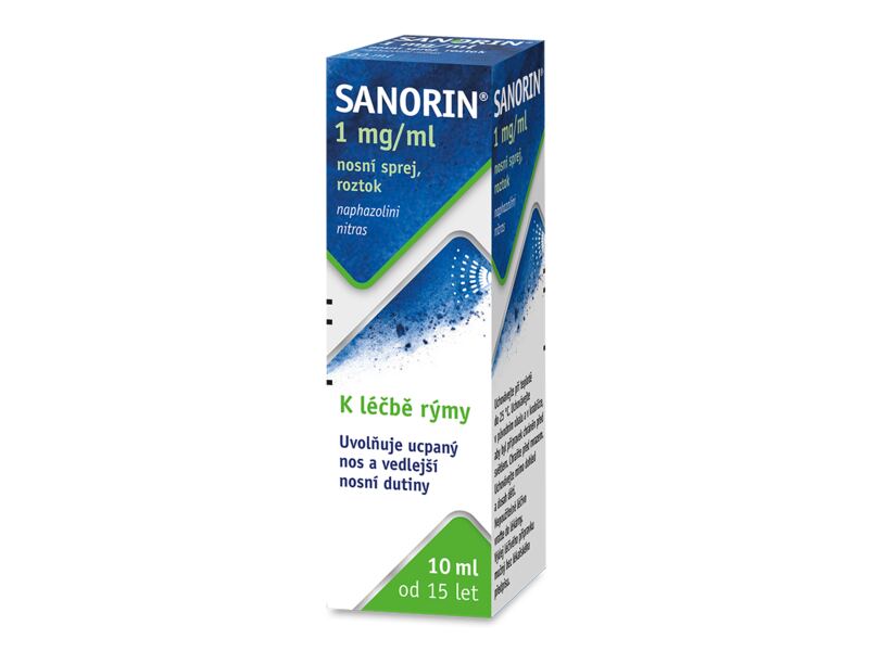 Sanorin 1 mg/ml nosní sprej 10 ml