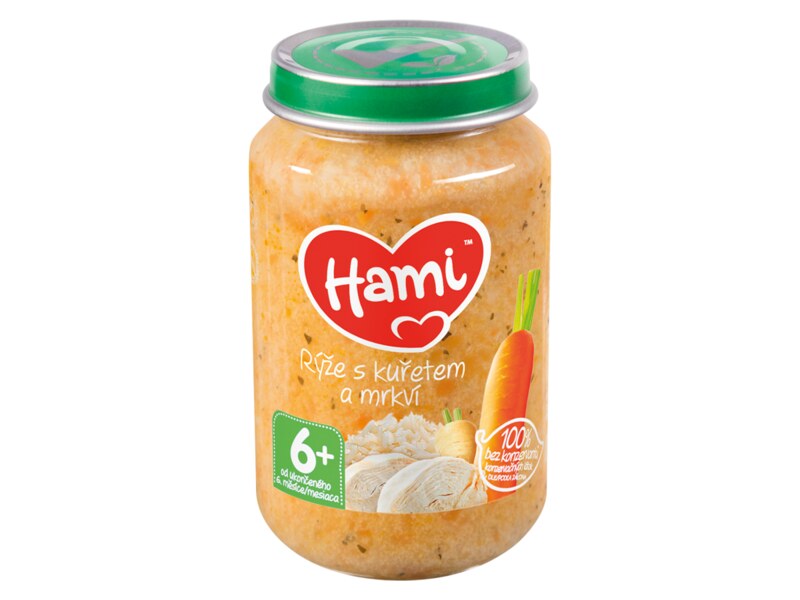 Hami příkrm Rýže s kuřetem a mrkví 200 g