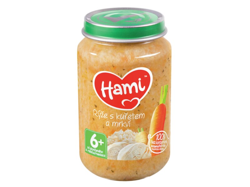 Hami příkrm Rýže s kuřetem a mrkví 200 g