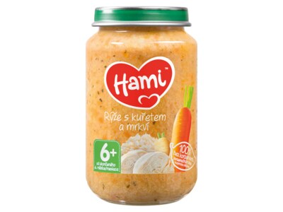 Hami příkrm Rýže s kuřetem a mrkví 200 g