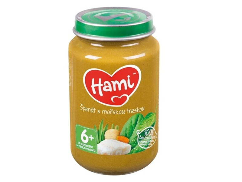 Hami příkrm Špenát s mořskou treskou 200 g