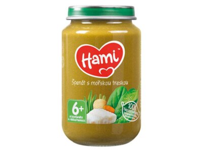 Hami příkrm Špenát s mořskou treskou 200 g